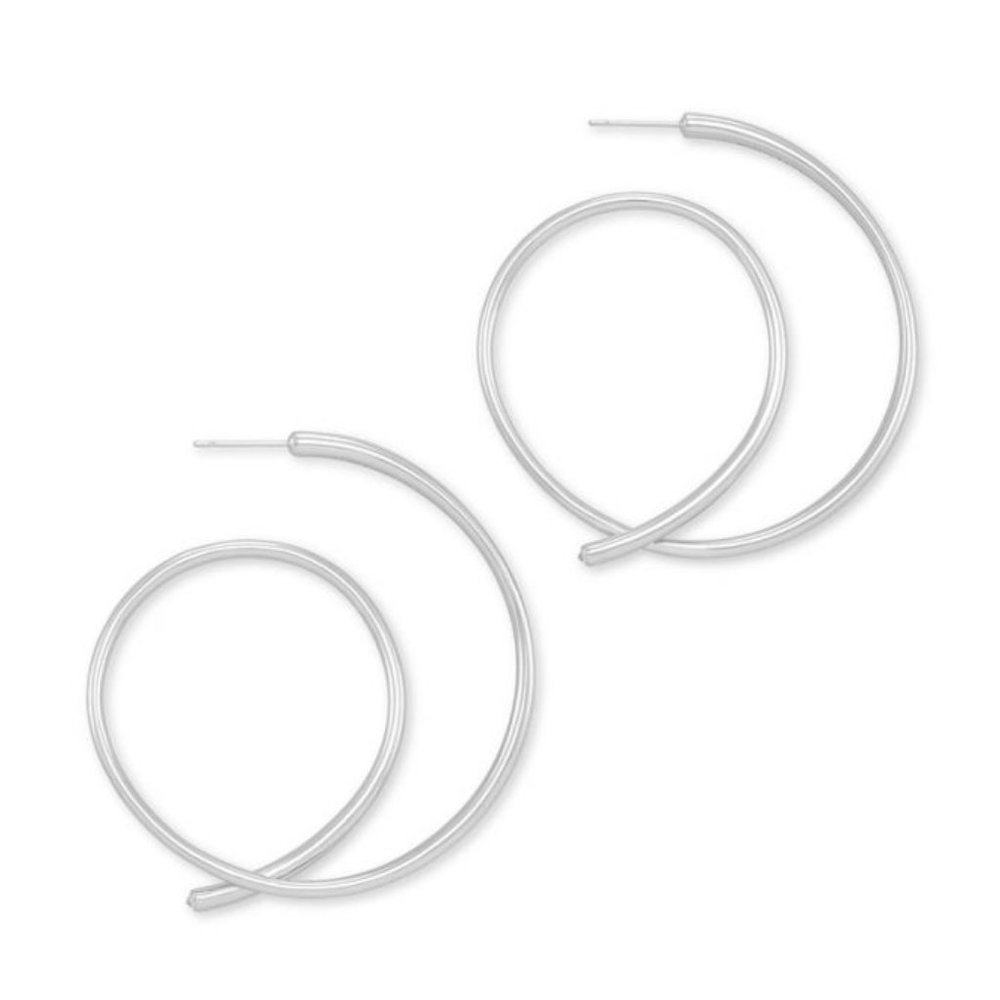 NWOT Myles Silver Hoops from Kendra Scott